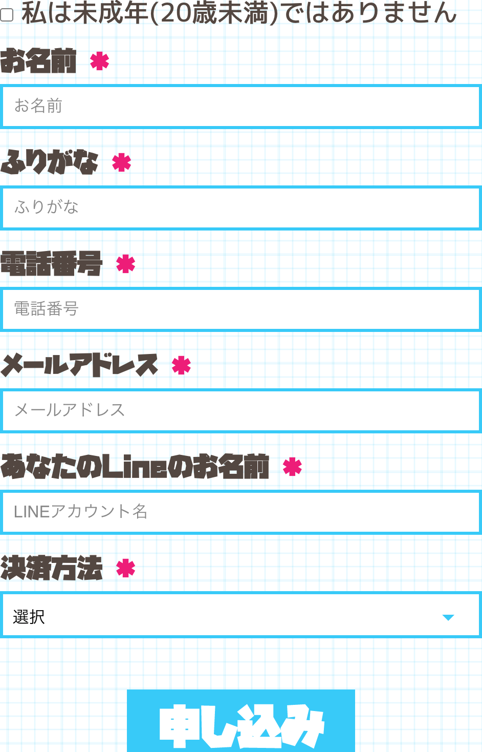 スワイプワーク 登録画面